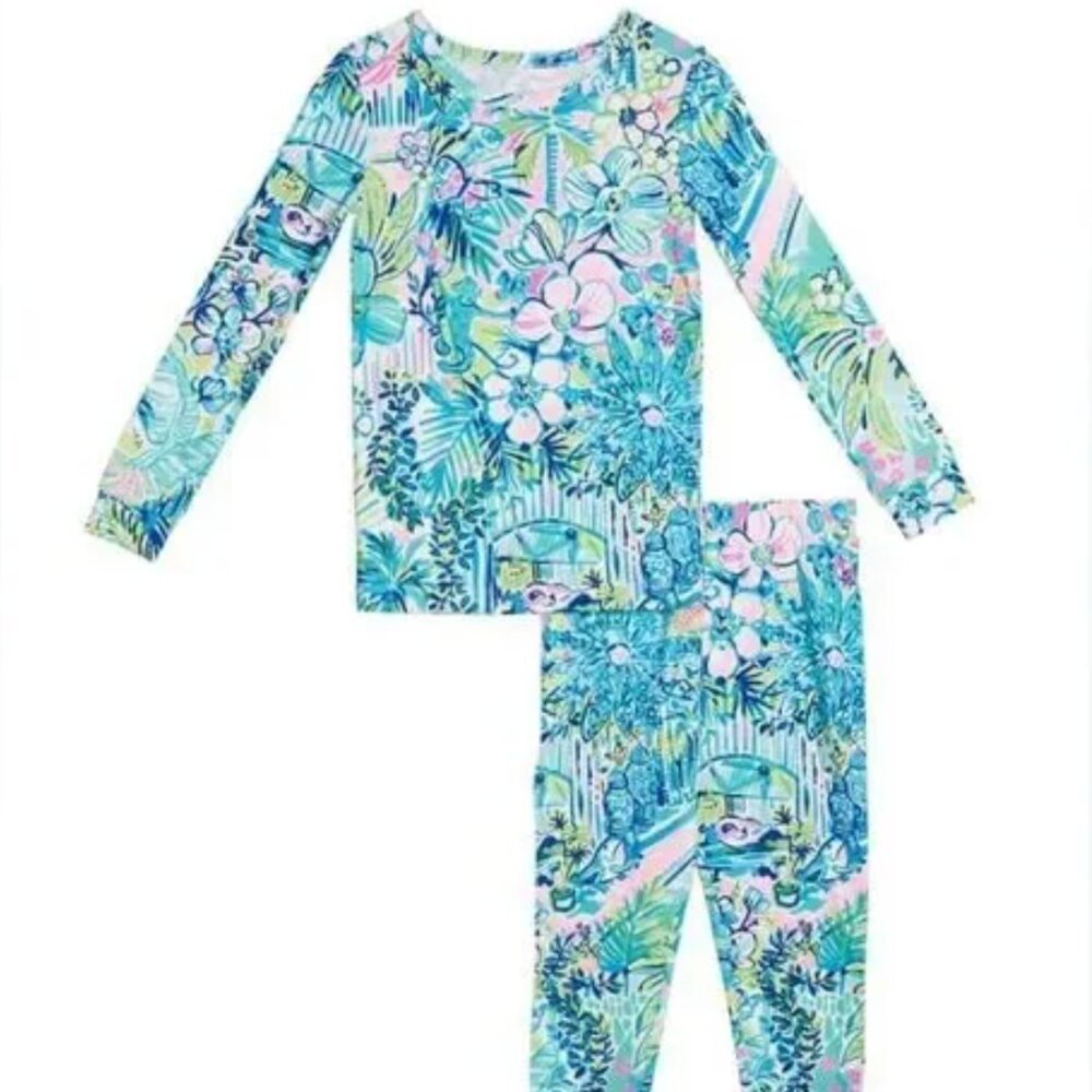 Lilly Pulitzer Sammy Pajamas Set Girls Size 2T